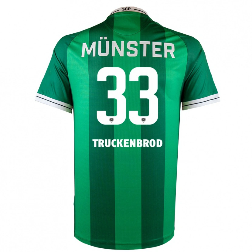 Danxen Mujer Camiseta Damian Truckenbrod #33 Verde Blanco 1ª Equipación 2025/26 La Camisa México