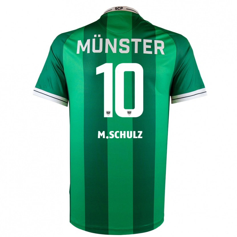 Danxen Mujer Camiseta Marvin Schulz #10 Verde Blanco 1ª Equipación 2025/26 La Camisa México