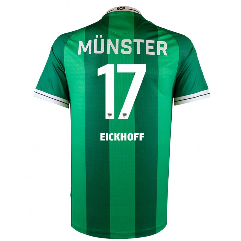Danxen Mujer Camiseta Bennet Eickhoff #17 Verde Blanco 1ª Equipación 2025/26 La Camisa México