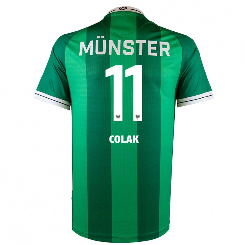 Danxen Mujer Camiseta Alper Colak #11 Verde Blanco 1ª Equipación 2025/26 La Camisa México