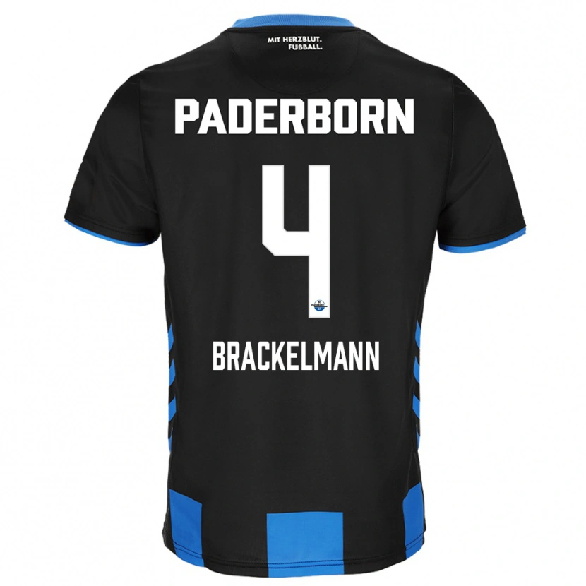 Danxen Mujer Camiseta Calvin Brackelmann #4 Negro Azul 1ª Equipación 2025/26 La Camisa México