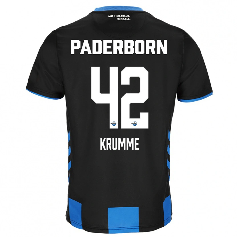 Danxen Mujer Camiseta Kevin Krumme #42 Negro Azul 1ª Equipación 2025/26 La Camisa México