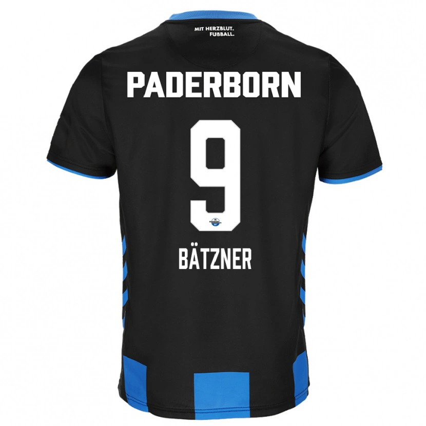 Danxen Mujer Camiseta Nick Bätzner #9 Negro Azul 1ª Equipación 2025/26 La Camisa México
