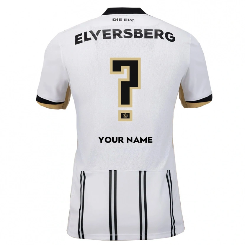 Danxen Mujer Camiseta Su Nombre #0 Blanco Negro 1ª Equipación 2025/26 La Camisa México