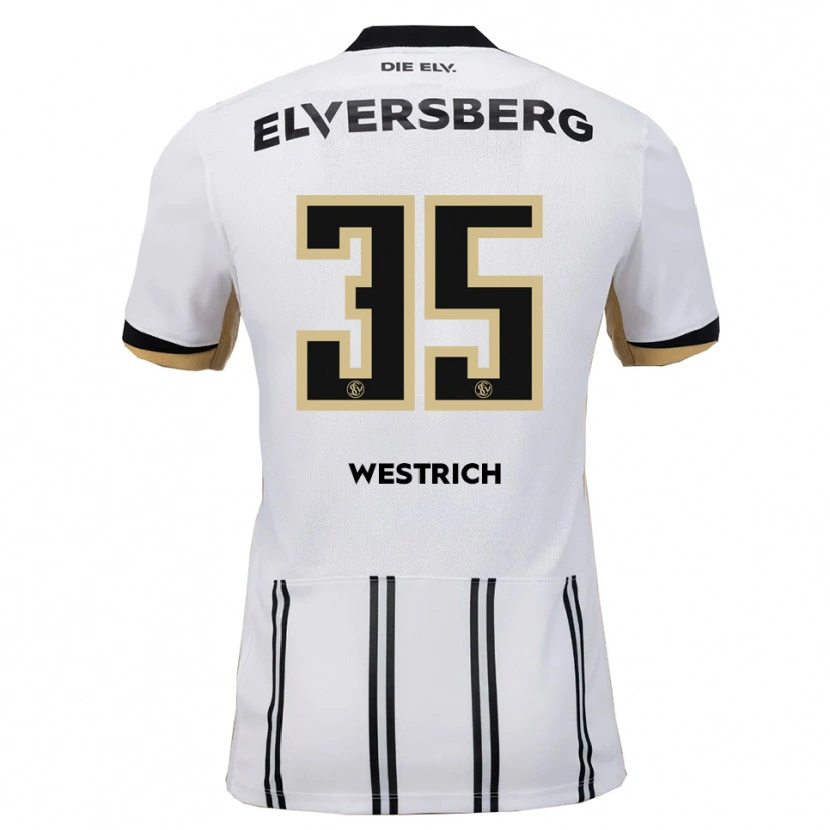 Danxen Mujer Camiseta Louis Westrich #35 Blanco Negro 1ª Equipación 2025/26 La Camisa México