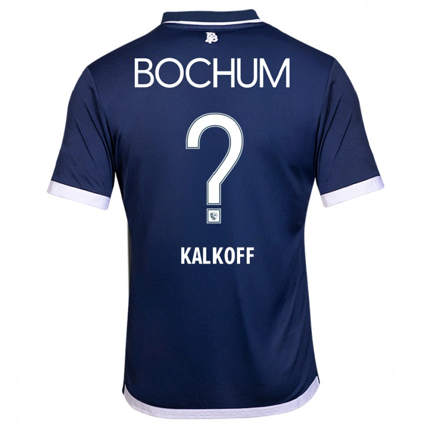 Danxen Mujer Camiseta Jona Kalkoff #0 Azul Marino Blanco 1ª Equipación 2025/26 La Camisa México