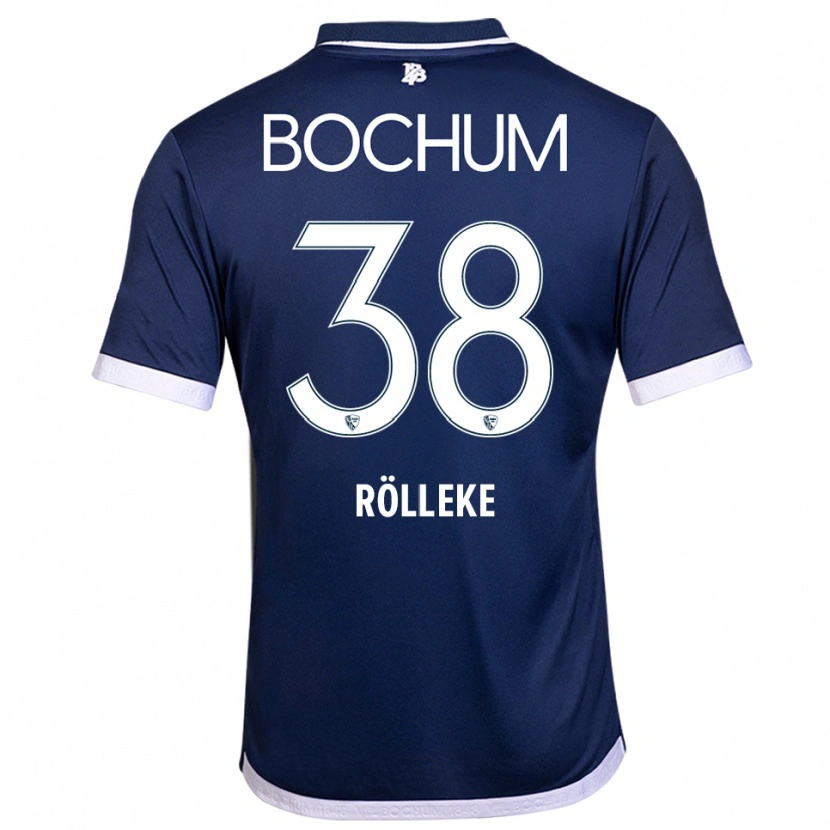 Danxen Mujer Camiseta Hugo Rölleke #38 Azul Marino Blanco 1ª Equipación 2025/26 La Camisa México
