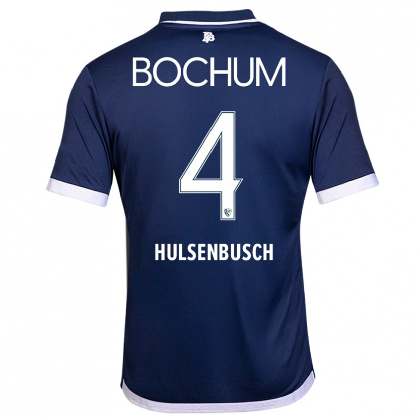 Danxen Mujer Camiseta Daniel Hülsenbusch #4 Azul Marino Blanco 1ª Equipación 2025/26 La Camisa México