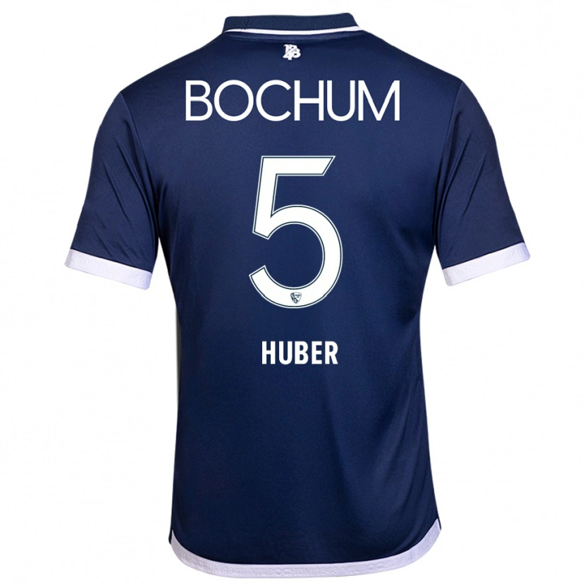 Danxen Mujer Camiseta Lilian Huber #5 Azul Marino Blanco 1ª Equipación 2025/26 La Camisa México