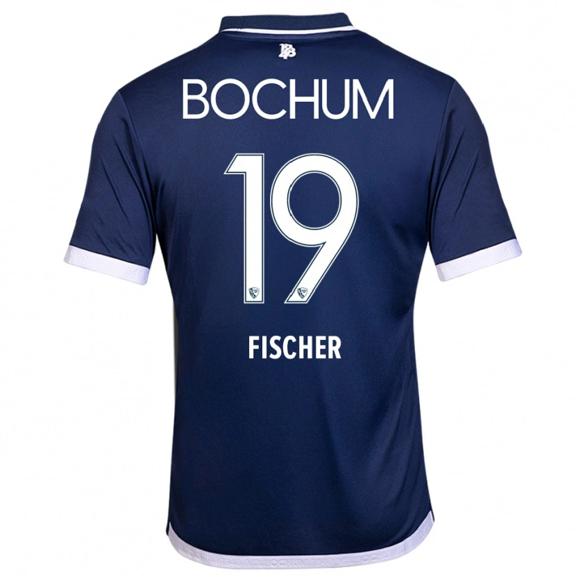 Danxen Mujer Camiseta Desmond Fischer #19 Azul Marino Blanco 1ª Equipación 2025/26 La Camisa México