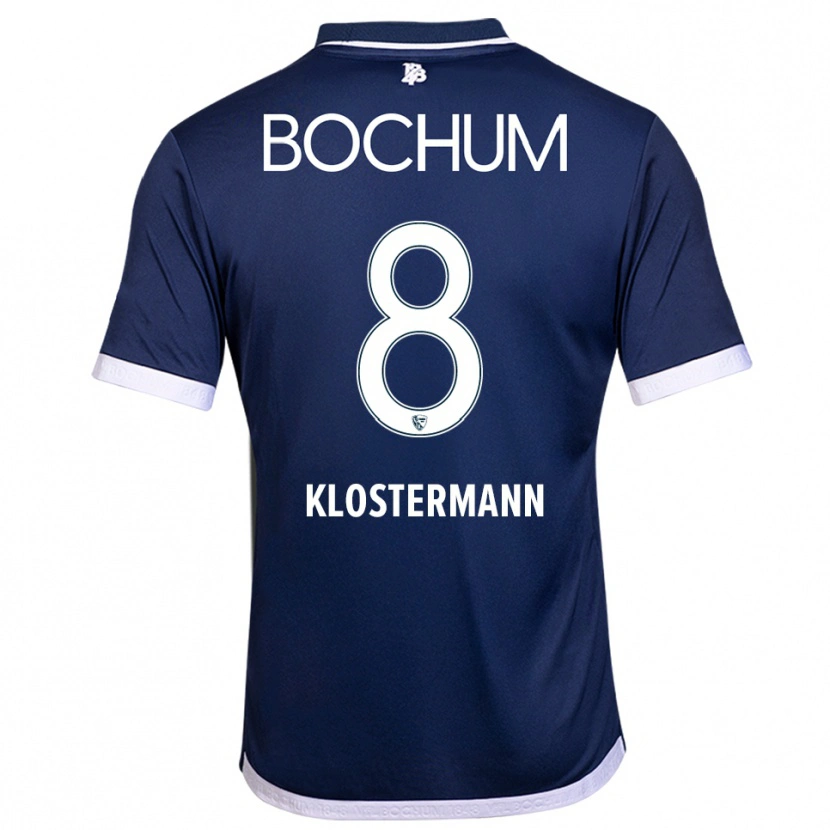 Danxen Mujer Camiseta Michelle Klostermann #8 Azul Marino Blanco 1ª Equipación 2025/26 La Camisa México