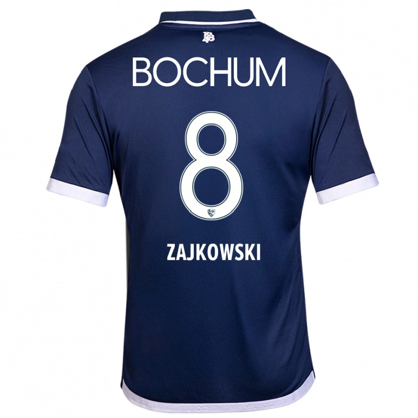 Danxen Mujer Camiseta Cedric Zajkowski #8 Azul Marino Blanco 1ª Equipación 2025/26 La Camisa México