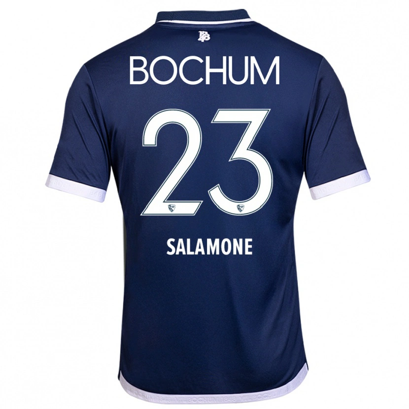 Danxen Mujer Camiseta Elia-Giona Salamone #23 Azul Marino Blanco 1ª Equipación 2025/26 La Camisa México