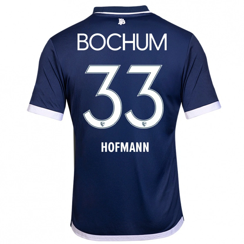 Danxen Mujer Camiseta Philipp Hofmann #33 Azul Marino Blanco 1ª Equipación 2025/26 La Camisa México