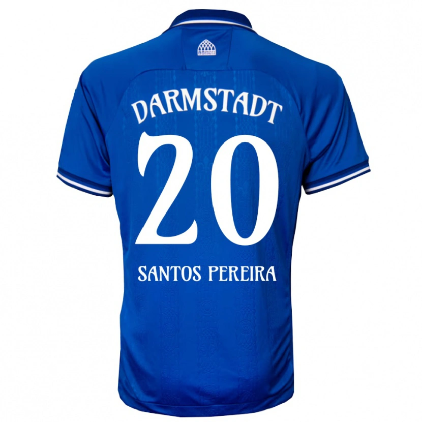 Danxen Mujer Camiseta Diogo Dos Santos Pereira #20 Azul Blanco 1ª Equipación 2025/26 La Camisa México