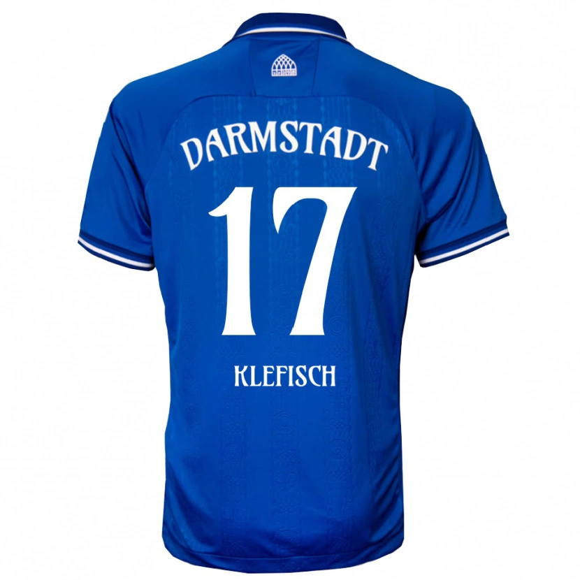 Danxen Mujer Camiseta Kai Klefisch #17 Azul Blanco 1ª Equipación 2025/26 La Camisa México