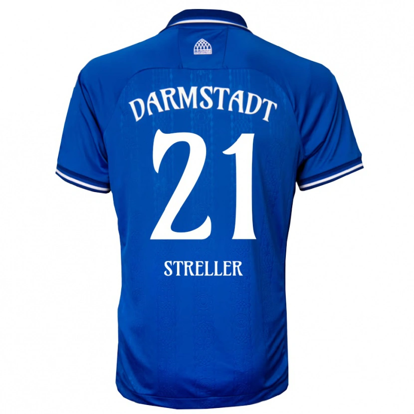 Danxen Mujer Camiseta Till Streller #21 Azul Blanco 1ª Equipación 2025/26 La Camisa México