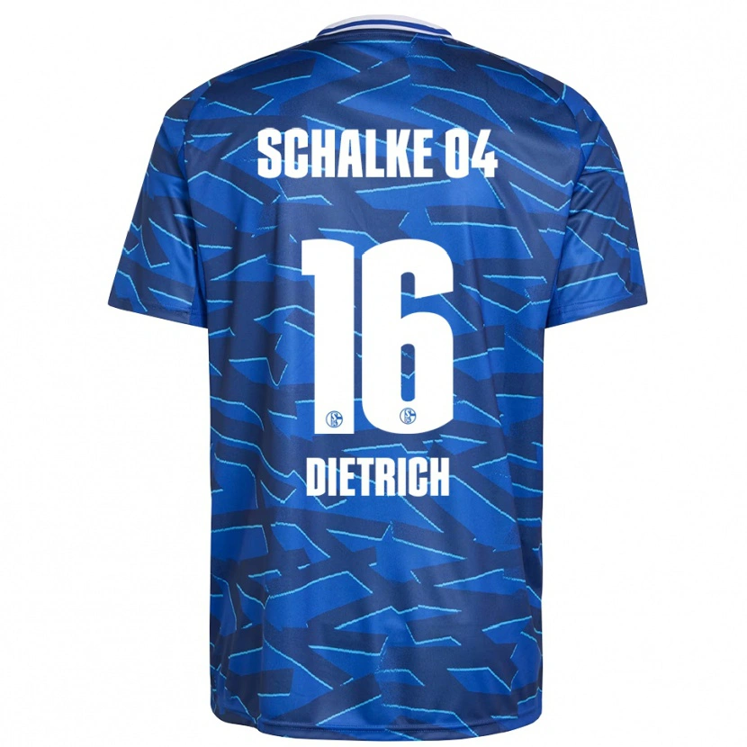 Danxen Mujer Camiseta Tim Dietrich #16 Azul Real Blanco 1ª Equipación 2025/26 La Camisa México