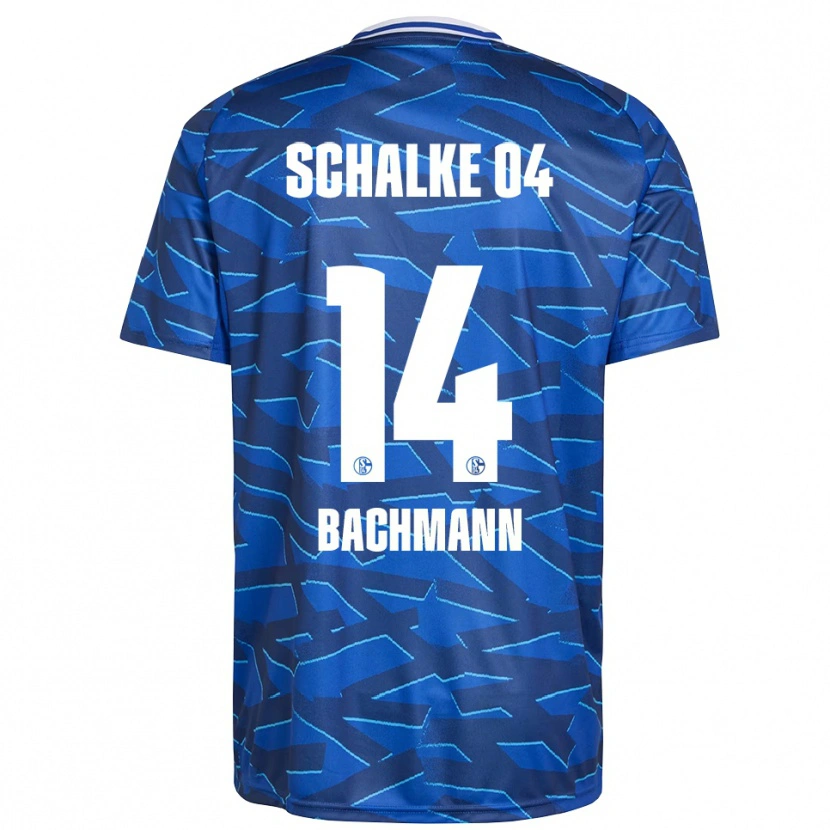 Danxen Mujer Camiseta Janik Bachmann #14 Azul Real Blanco 1ª Equipación 2025/26 La Camisa México