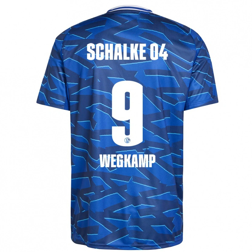Danxen Mujer Camiseta Gerrit Wegkamp #9 Azul Real Blanco 1ª Equipación 2025/26 La Camisa México