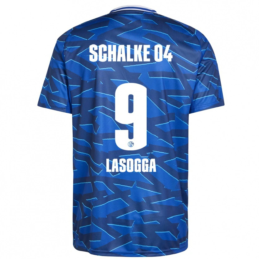 Danxen Mujer Camiseta Pierre-Michel Lasogga #9 Azul Real Blanco 1ª Equipación 2025/26 La Camisa México