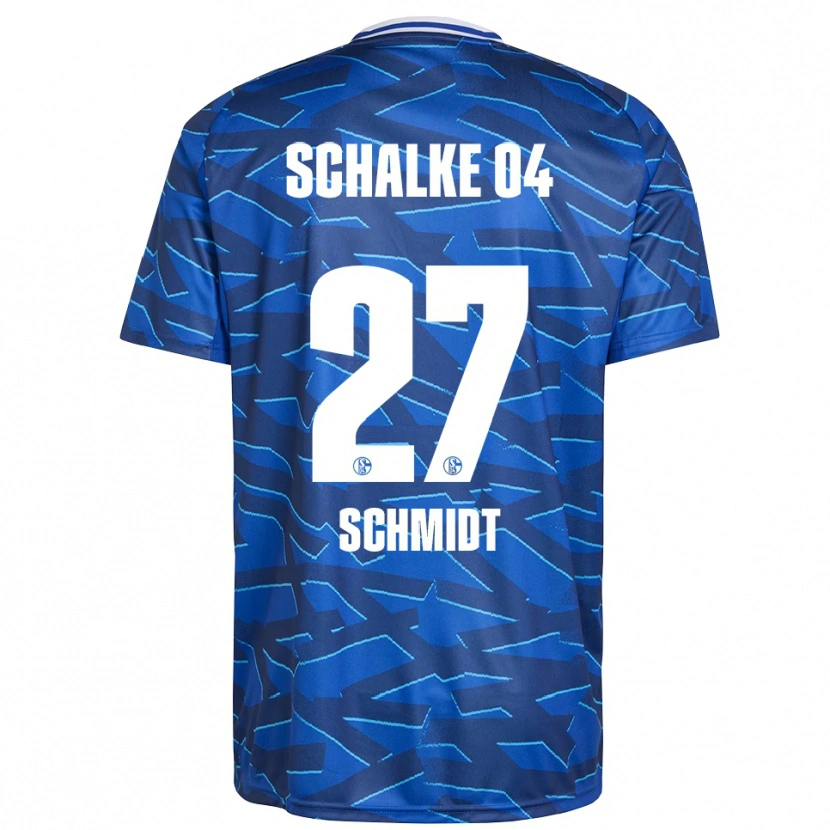 Danxen Mujer Camiseta Tim Schmidt #27 Azul Real Blanco 1ª Equipación 2025/26 La Camisa México