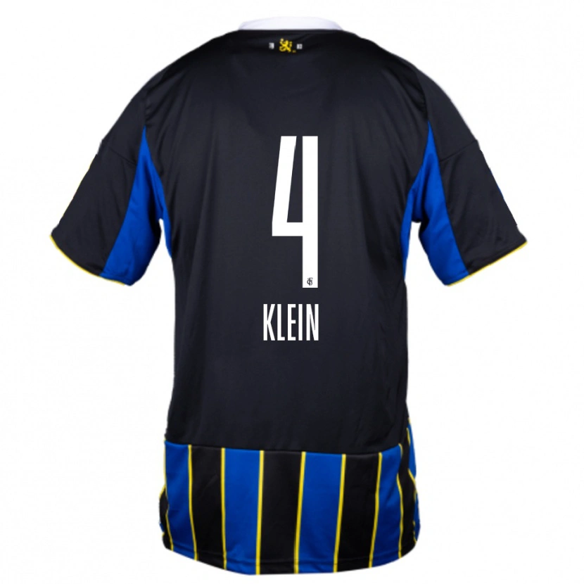 Danxen Mujer Camiseta Jennifer Klein #4 Azul Negro Amarillo 1ª Equipación 2025/26 La Camisa México