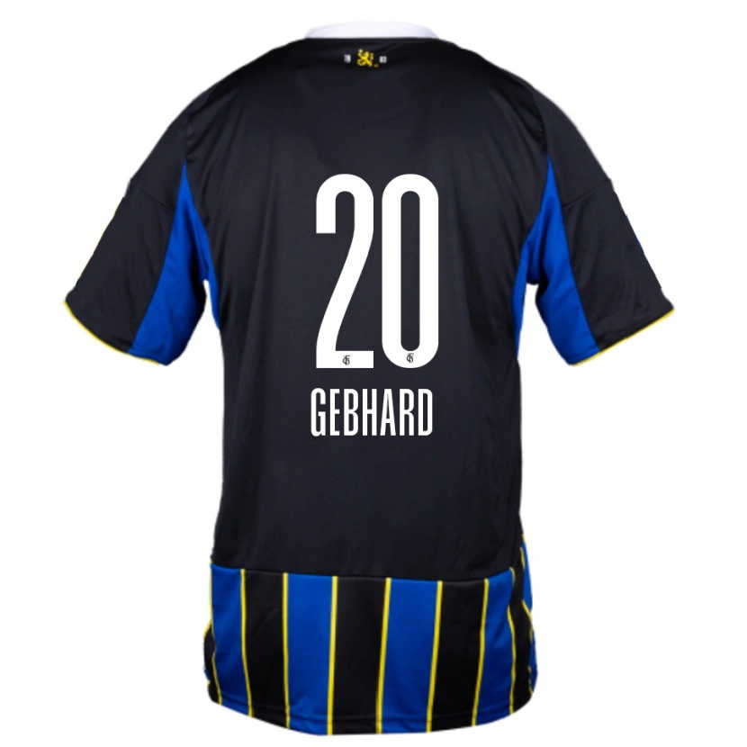 Danxen Mujer Camiseta Maxim Gebhard #20 Azul Negro Amarillo 1ª Equipación 2025/26 La Camisa México