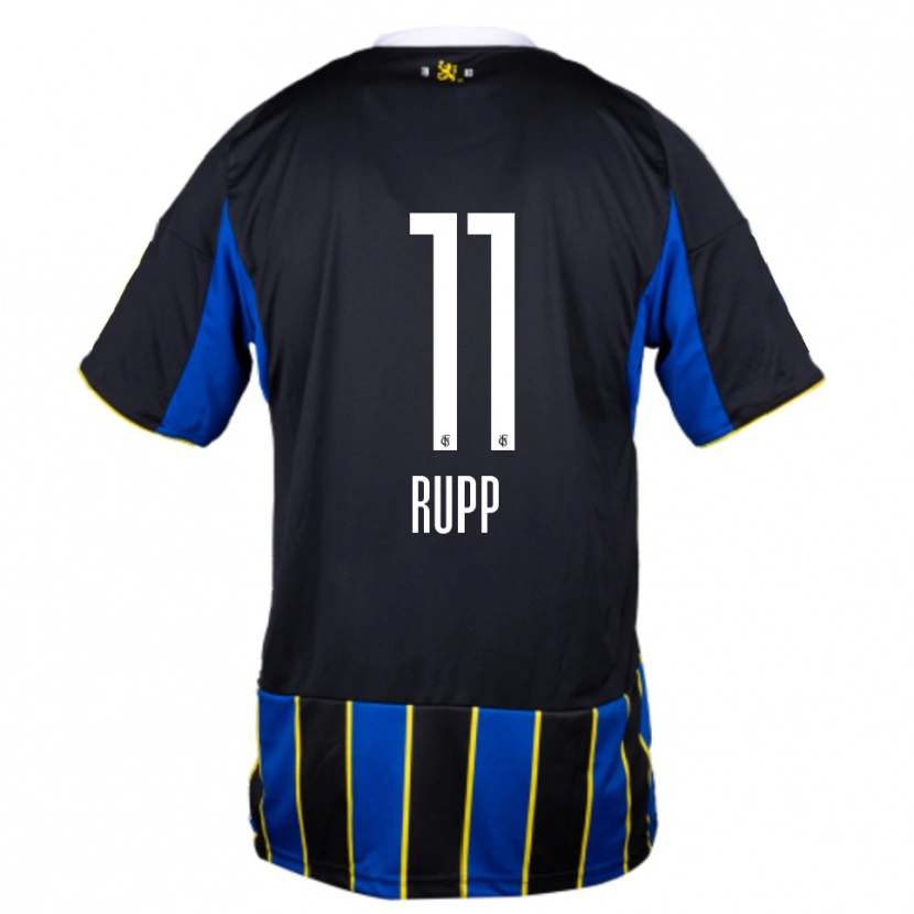 Danxen Mujer Camiseta Finn Rupp #11 Azul Negro Amarillo 1ª Equipación 2025/26 La Camisa México