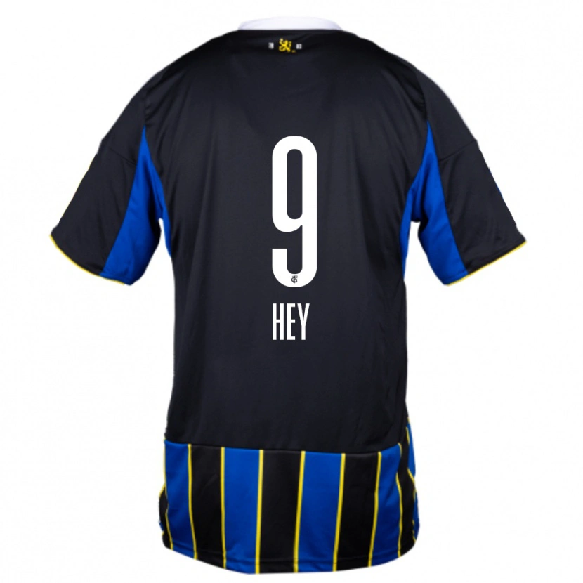 Danxen Mujer Camiseta Janis Hey #9 Azul Negro Amarillo 1ª Equipación 2025/26 La Camisa México
