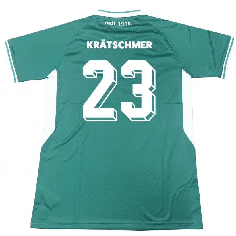 Danxen Mujer Camiseta Pius Krätschmer #23 Verde Blanco 1ª Equipación 2025/26 La Camisa México