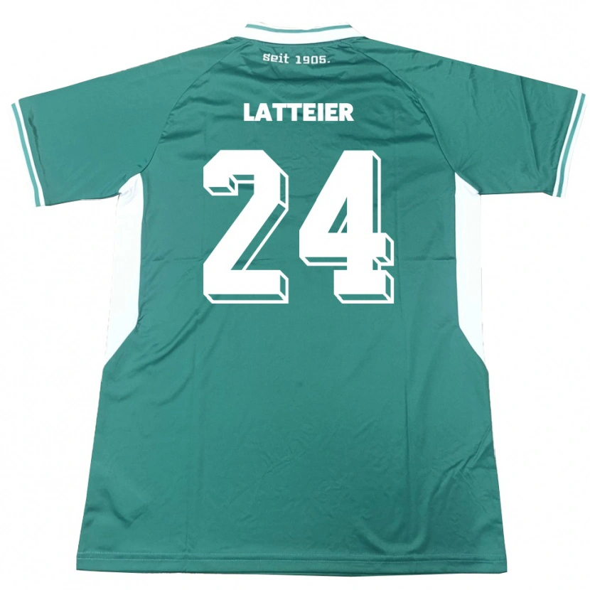 Danxen Mujer Camiseta Tim Latteier #24 Verde Blanco 1ª Equipación 2025/26 La Camisa México