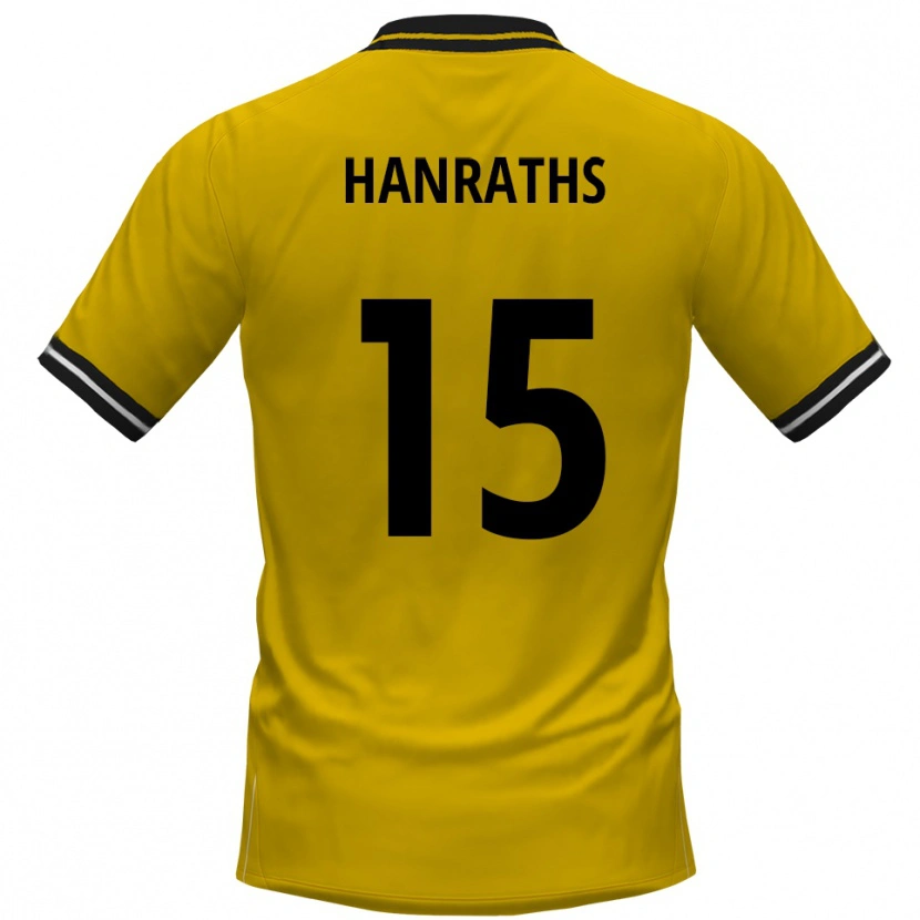 Danxen Mujer Camiseta Mika Hanraths #15 Amarillo Negro 1ª Equipación 2025/26 La Camisa México