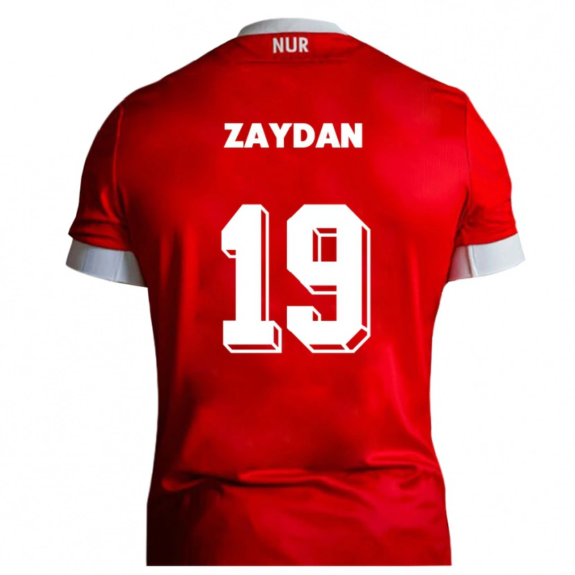 Danxen Mujer Camiseta Jannis Zaydan #19 Rojo Blanco 1ª Equipación 2025/26 La Camisa México