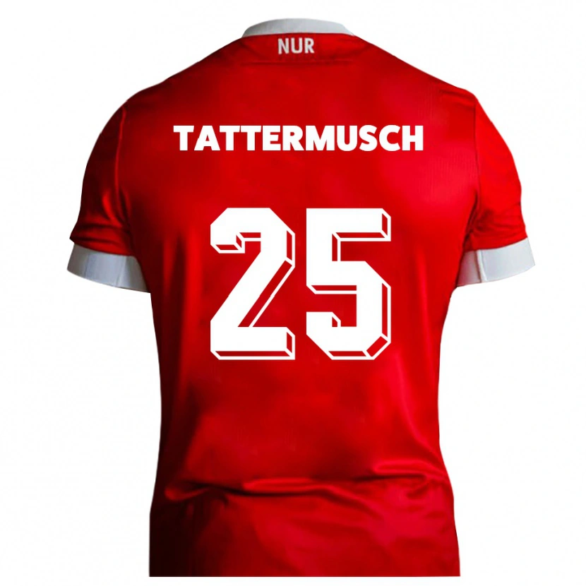 Danxen Mujer Camiseta Ted Tattermusch #25 Rojo Blanco 1ª Equipación 2025/26 La Camisa México