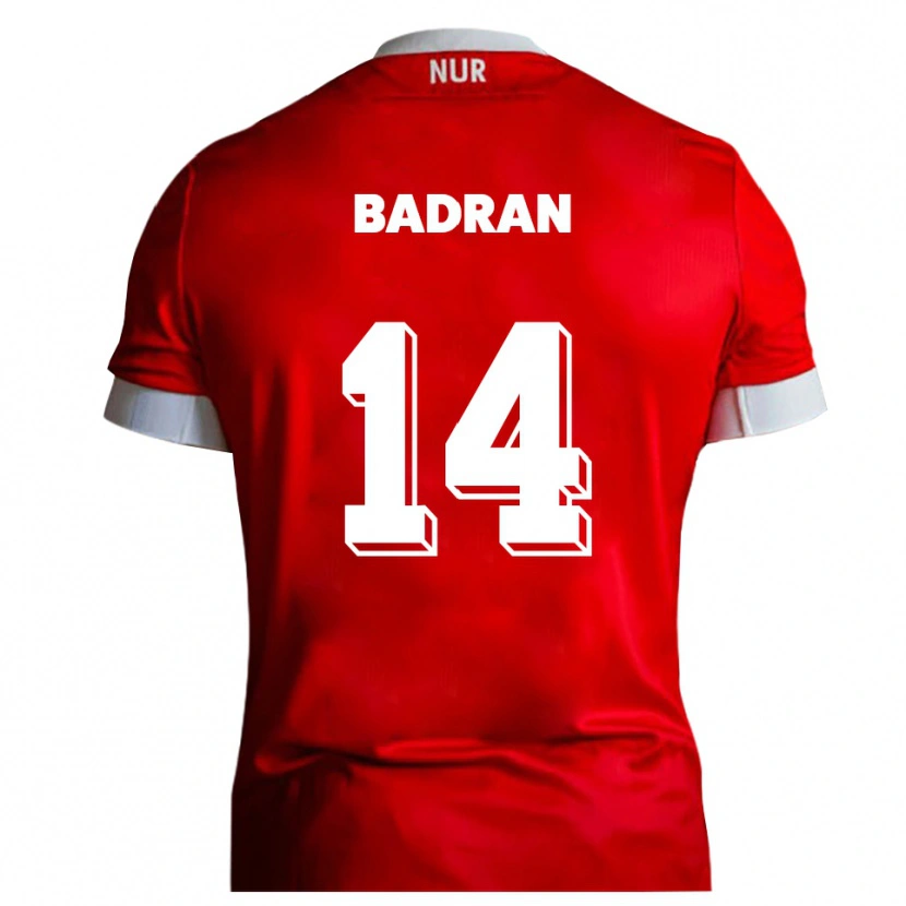 Danxen Mujer Camiseta Ahmad Badran #14 Rojo Blanco 1ª Equipación 2025/26 La Camisa México