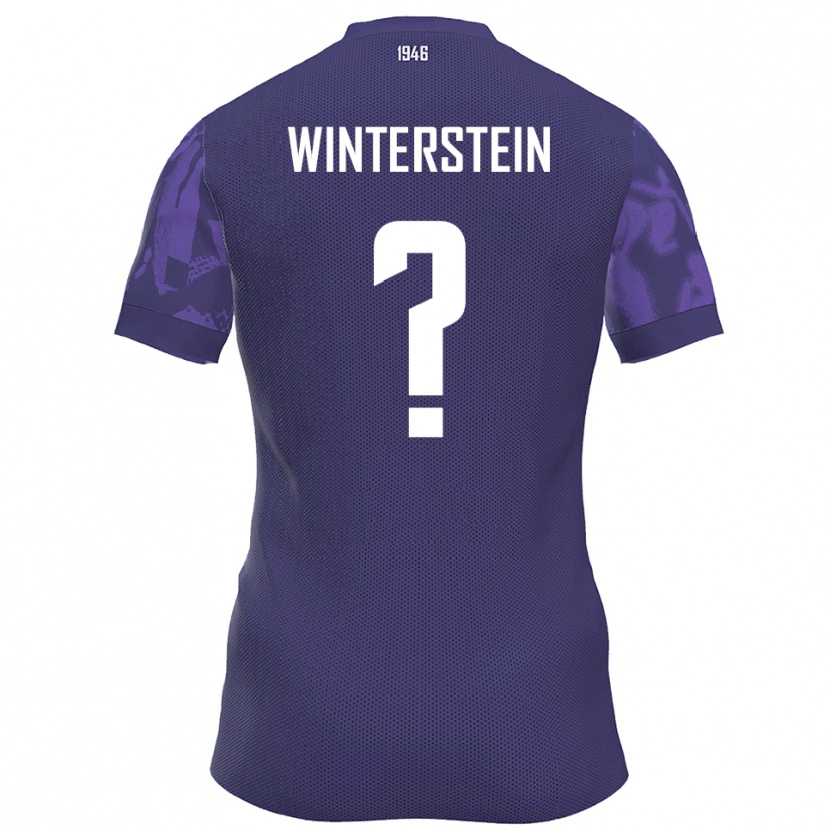 Danxen Mujer Camiseta Sami Winterstein #0 Púrpura Blanco 1ª Equipación 2025/26 La Camisa México