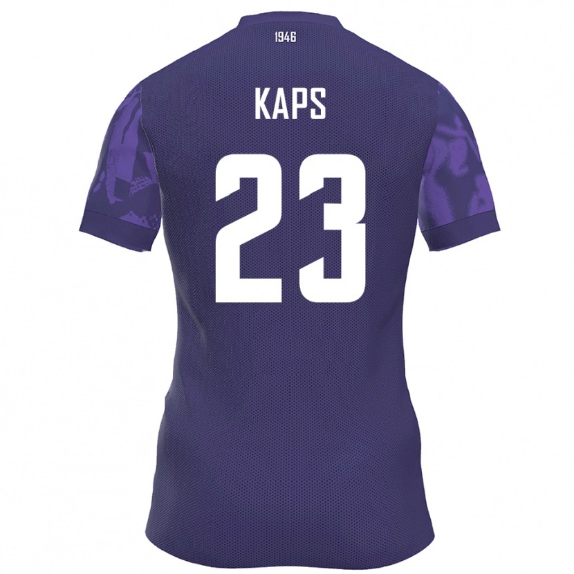Danxen Mujer Camiseta Hugo Kaps #23 Púrpura Blanco 1ª Equipación 2025/26 La Camisa México