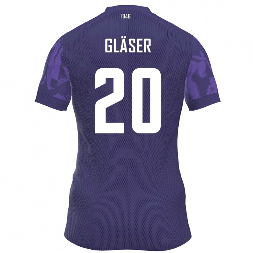 Danxen Mujer Camiseta Philipp Gläser #20 Púrpura Blanco 1ª Equipación 2025/26 La Camisa México