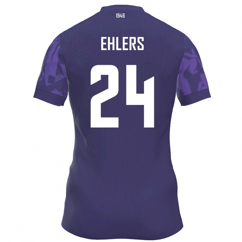 Danxen Mujer Camiseta Jannic Ehlers #24 Púrpura Blanco 1ª Equipación 2025/26 La Camisa México