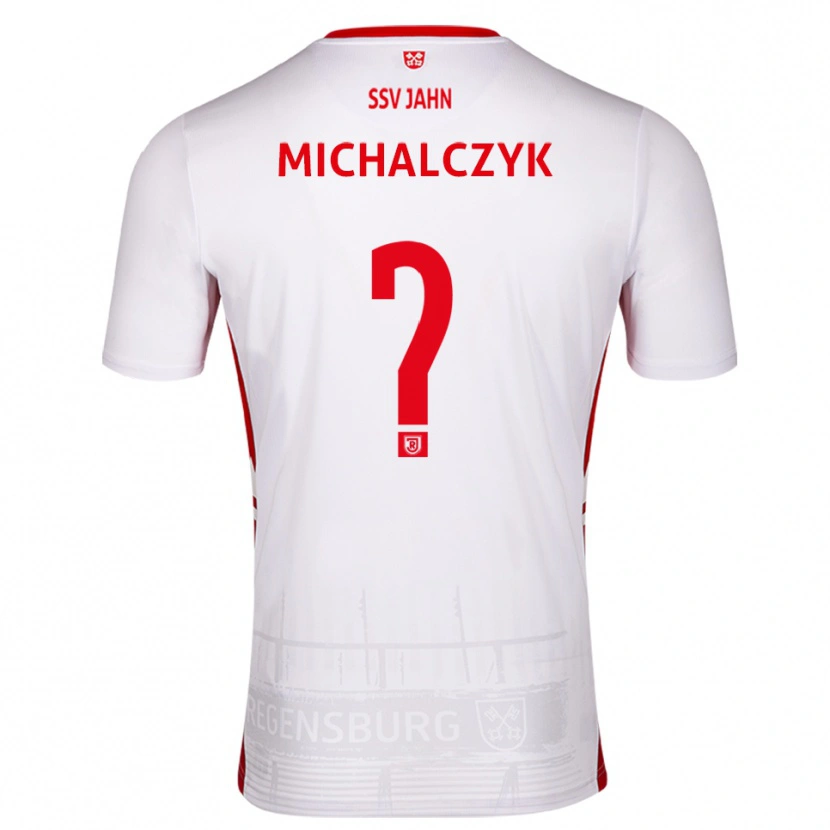 Danxen Mujer Camiseta Fabian Michalczyk #0 Blanco Rojo 1ª Equipación 2025/26 La Camisa México