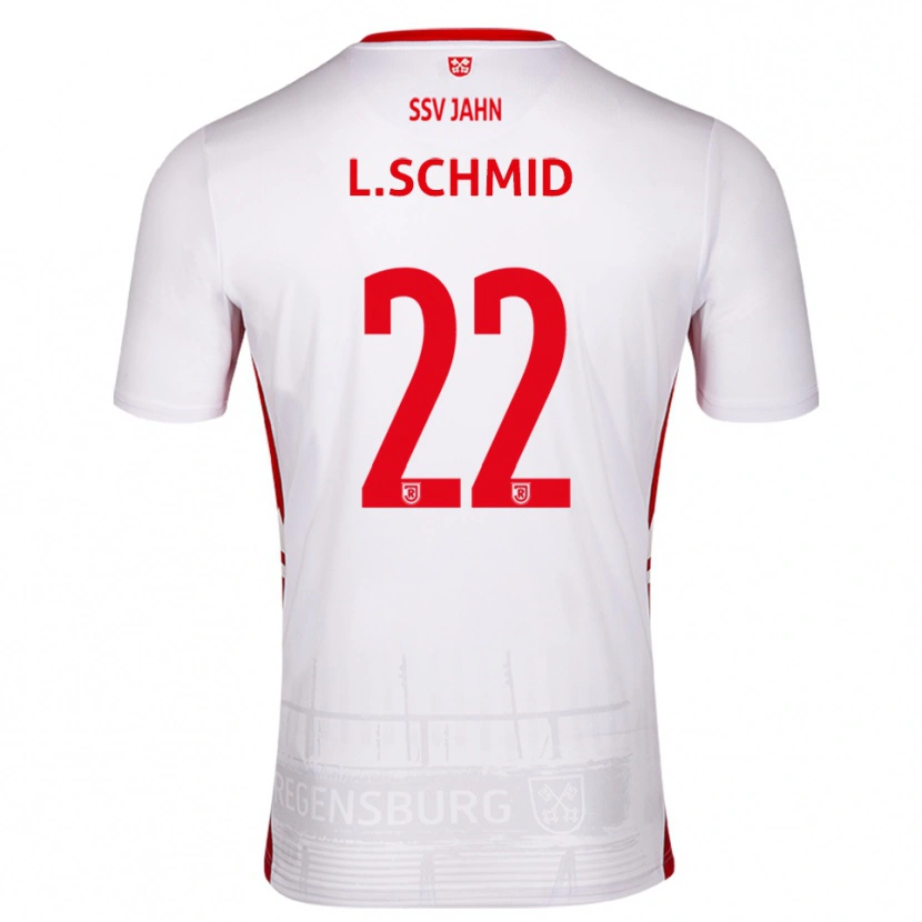 Danxen Mujer Camiseta Lenny Schmid #22 Blanco Rojo 1ª Equipación 2025/26 La Camisa México