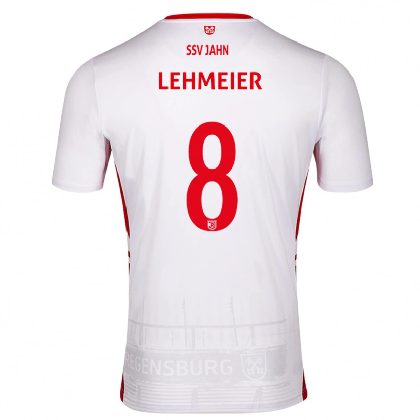 Danxen Mujer Camiseta Joel Lehmeier #8 Blanco Rojo 1ª Equipación 2025/26 La Camisa México