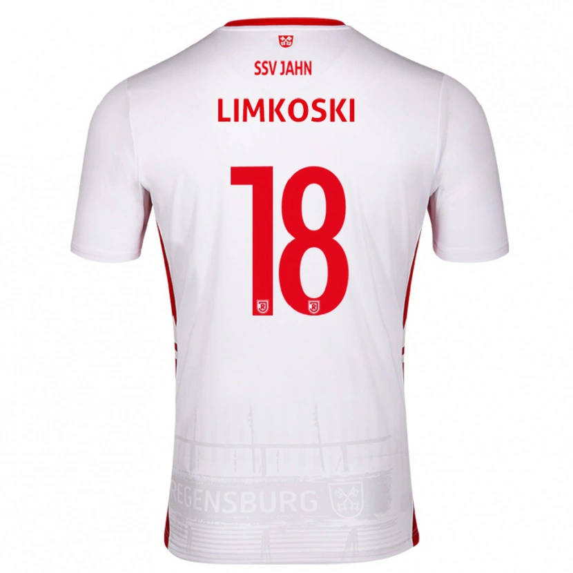 Danxen Mujer Camiseta Mubin Limkoski #18 Blanco Rojo 1ª Equipación 2025/26 La Camisa México
