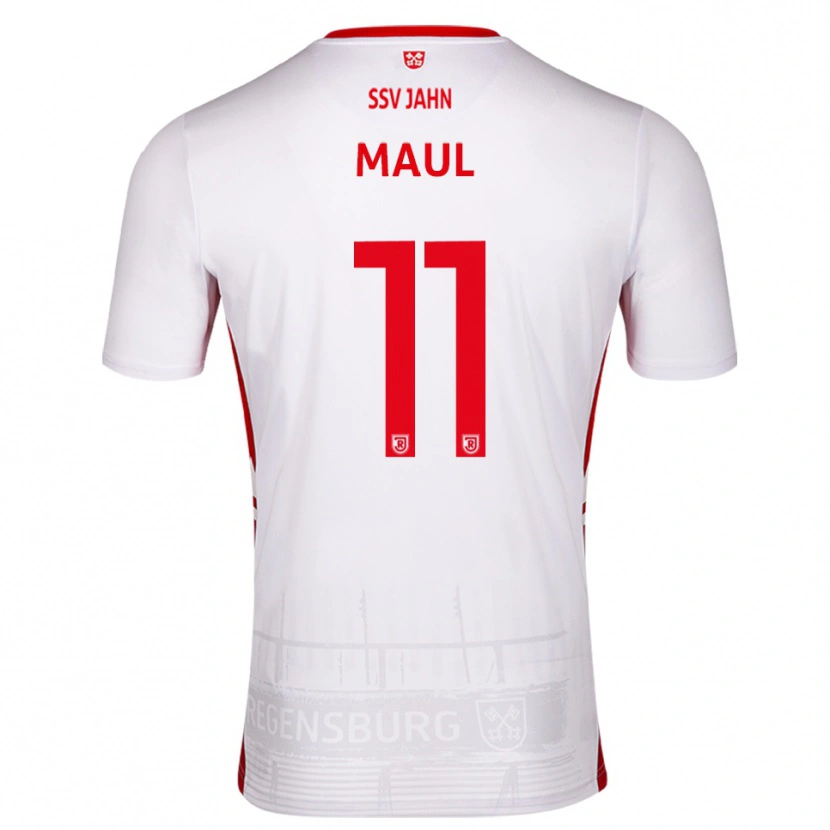 Danxen Mujer Camiseta Marco Maul #11 Blanco Rojo 1ª Equipación 2025/26 La Camisa México