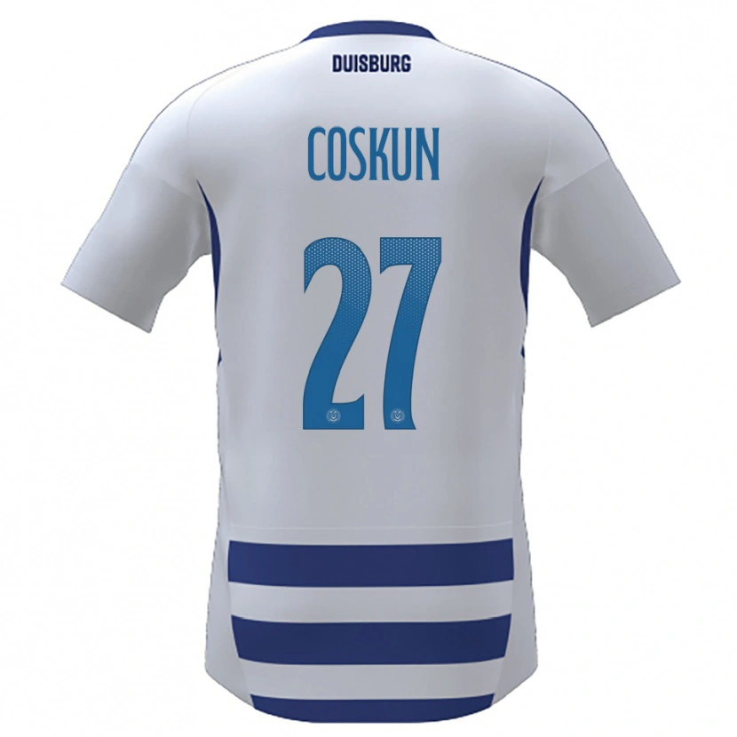 Danxen Mujer Camiseta Can Coskun #27 Blanco Azul 1ª Equipación 2025/26 La Camisa México