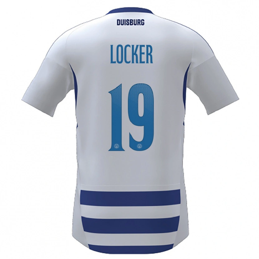 Danxen Mujer Camiseta Marie Locker #19 Blanco Azul 1ª Equipación 2025/26 La Camisa México
