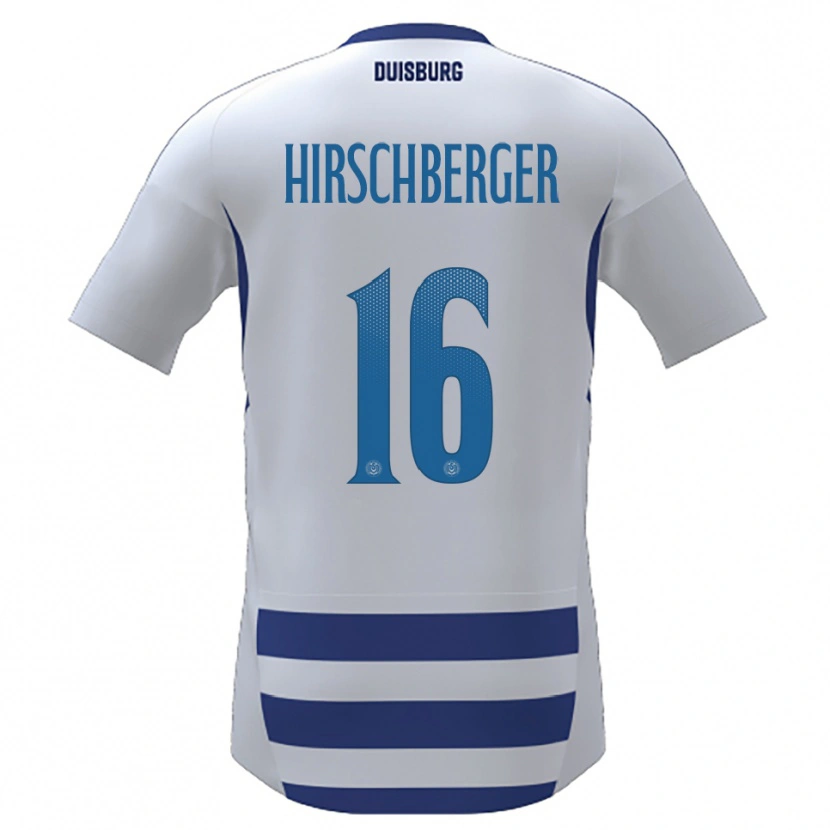 Danxen Mujer Camiseta Isabell Hirschberger #16 Blanco Azul 1ª Equipación 2025/26 La Camisa México