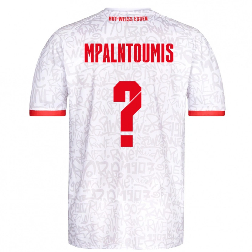 Danxen Mujer Camiseta Ilias Mpalntoumis #0 Blanco Rojo 1ª Equipación 2025/26 La Camisa México