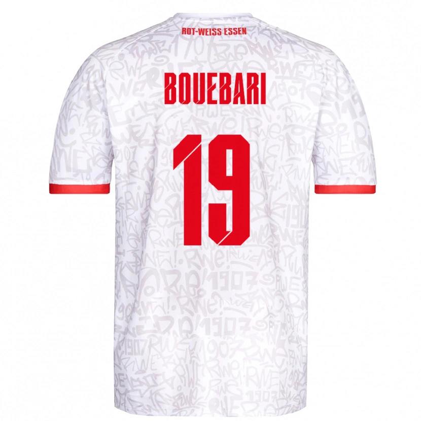 Danxen Mujer Camiseta Franci Bouebari #19 Blanco Rojo 1ª Equipación 2025/26 La Camisa México